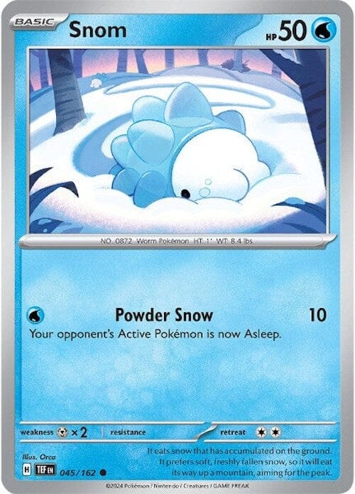 Snom (045/162) [Scarlet & Violet: Temporal Forces] Pokemon Single Pokémon  | Multizone: Comics And Games