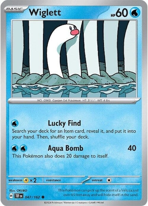 Wiglett (047/162) [Scarlet & Violet: Temporal Forces] Pokemon Single Pokémon  | Multizone: Comics And Games