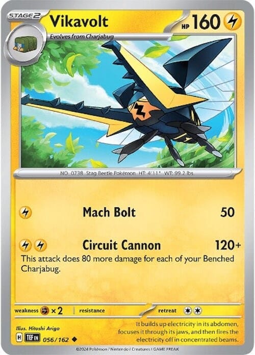 Vikavolt (056/162) [Scarlet & Violet: Temporal Forces] Pokemon Single Pokémon  | Multizone: Comics And Games