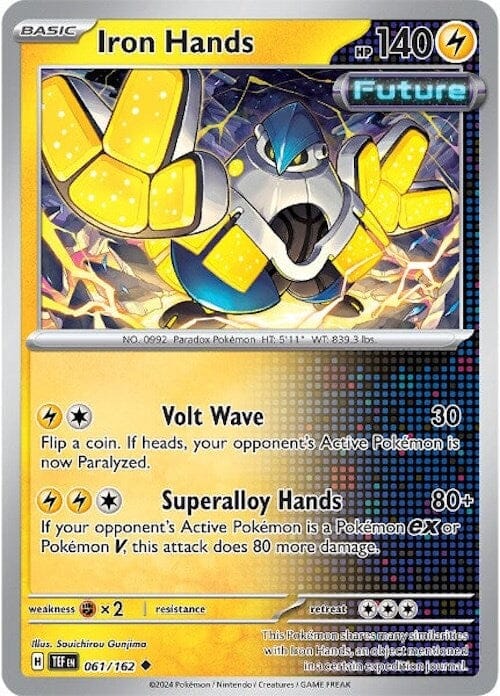 Iron Hands (061/162) [Scarlet & Violet: Temporal Forces] Pokemon Single Pokémon  | Multizone: Comics And Games