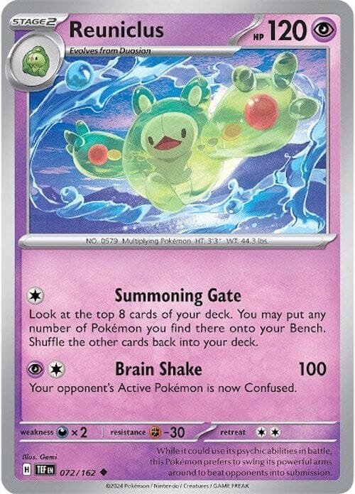 Reuniclus (072/162) [Scarlet & Violet: Temporal Forces] Pokemon Single Pokémon  | Multizone: Comics And Games
