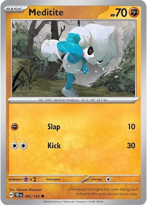Meditite (082/162) [Scarlet & Violet: Temporal Forces] Pokemon Single Pokémon  | Multizone: Comics And Games