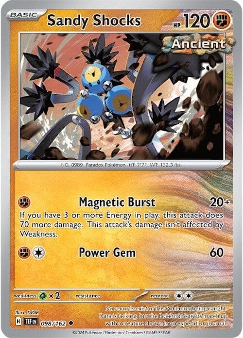 Sandy Shocks (098/162) [Scarlet & Violet: Temporal Forces] Pokemon Single Pokémon  | Multizone: Comics And Games