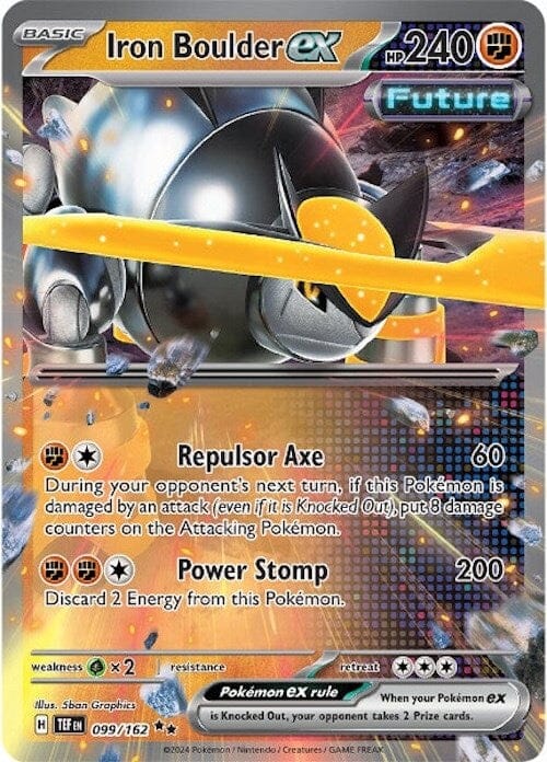Iron Boulder ex (099/162) [Scarlet & Violet: Temporal Forces] Pokemon Single Pokémon  | Multizone: Comics And Games