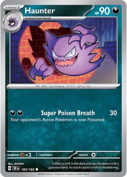 Haunter (103/162) [Scarlet & Violet: Temporal Forces] Pokemon Single Pokémon  | Multizone: Comics And Games