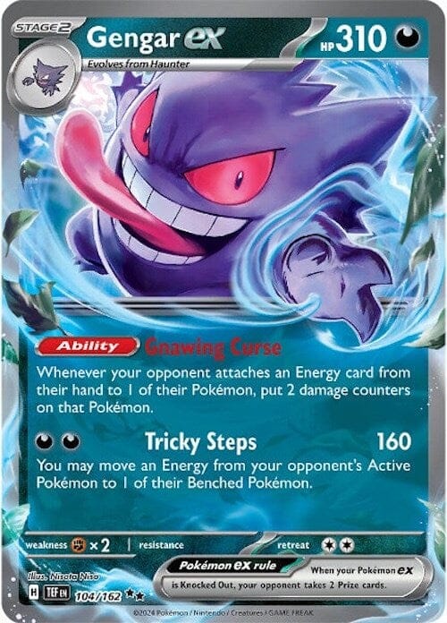 Gengar ex (104/162) [Scarlet & Violet: Temporal Forces] Pokemon Single Pokémon  | Multizone: Comics And Games