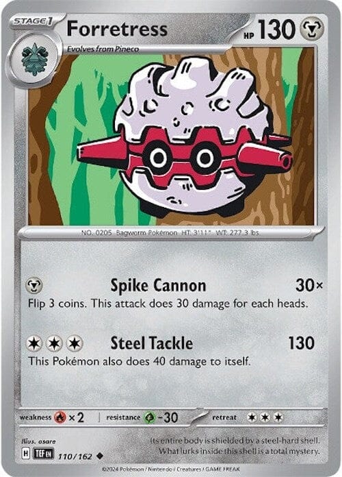 Forretress (110/162) [Scarlet & Violet: Temporal Forces] Pokemon Single Pokémon  | Multizone: Comics And Games
