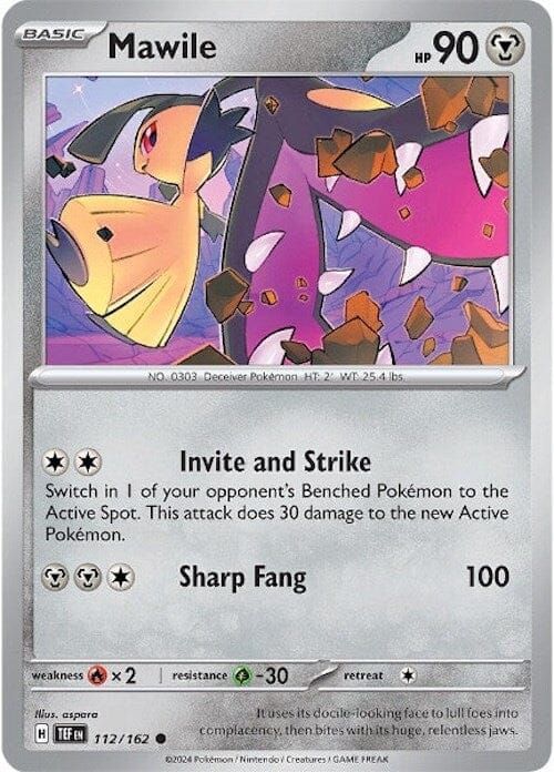 Mawile (112/162) [Scarlet & Violet: Temporal Forces] Pokemon Single Pokémon  | Multizone: Comics And Games