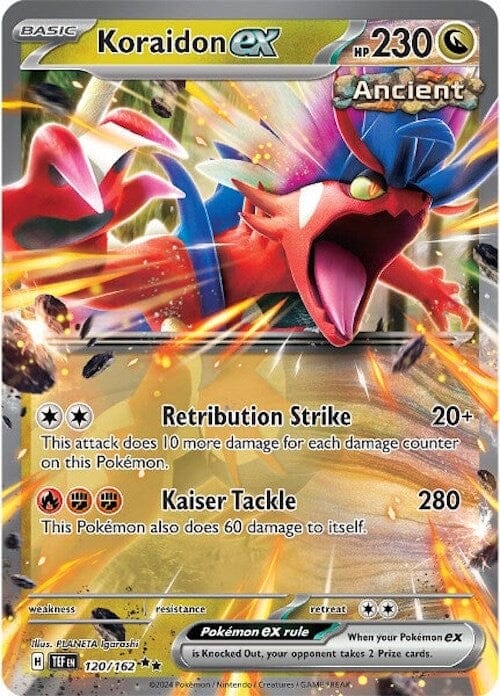 Koraidon ex (120/162) [Scarlet & Violet: Temporal Forces] Pokemon Single Pokémon  | Multizone: Comics And Games