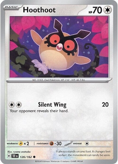 Hoothoot (126/162) [Scarlet & Violet: Temporal Forces] Pokemon Single Pokémon  | Multizone: Comics And Games