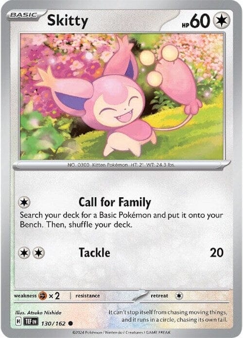 Skitty (130/162) [Scarlet & Violet: Temporal Forces] Pokemon Single Pokémon  | Multizone: Comics And Games