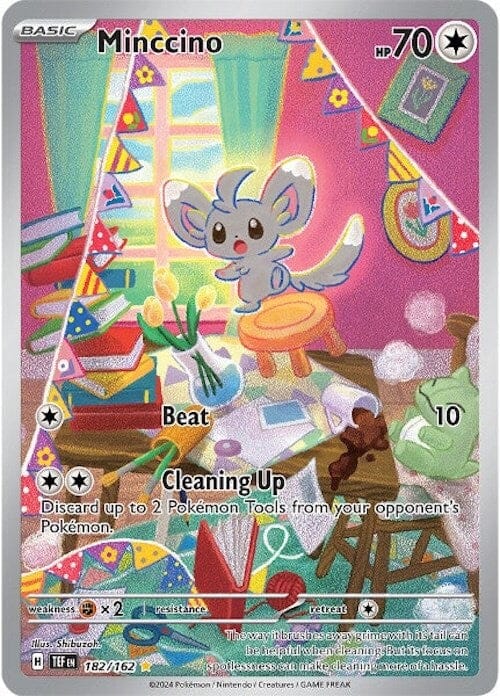 Minccino (182/162) [Scarlet & Violet: Temporal Forces] Pokemon Single Pokémon  | Multizone: Comics And Games