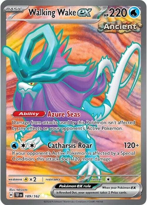 Walking Wake ex (189/162) [Scarlet & Violet: Temporal Forces] Pokemon Single Pokémon  | Multizone: Comics And Games