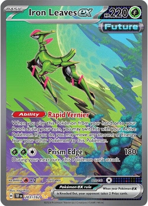Iron Leaves ex (203/162) [Scarlet & Violet: Temporal Forces] Pokemon Single Pokémon  | Multizone: Comics And Games