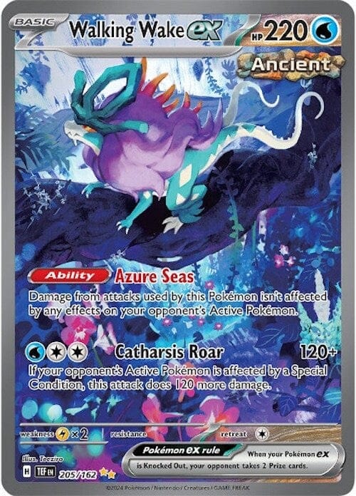 Walking Wake ex (205/162) [Scarlet & Violet: Temporal Forces] Pokemon Single Pokémon  | Multizone: Comics And Games