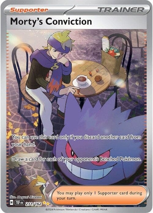 Morty's Conviction (211/162) [Scarlet & Violet: Temporal Forces] Pokemon Single Pokémon  | Multizone: Comics And Games