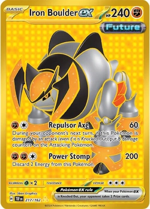 Iron Boulder ex (217/162) [Scarlet & Violet: Temporal Forces] Pokemon Single Pokémon  | Multizone: Comics And Games