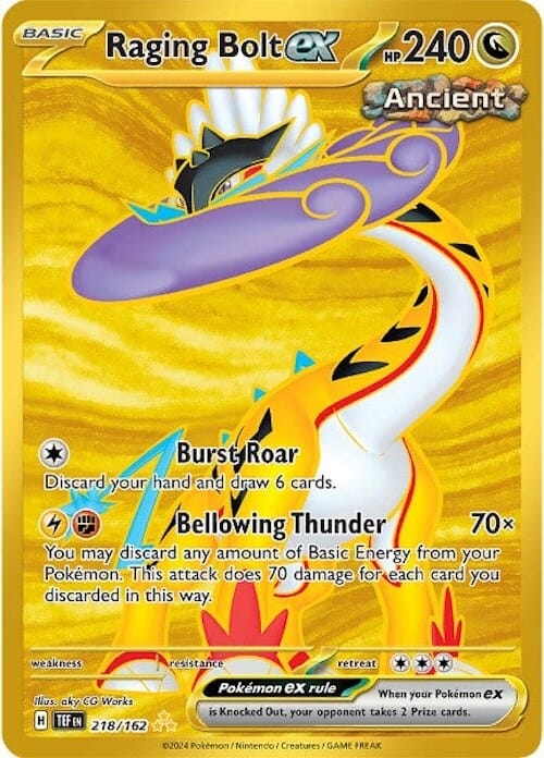 Raging Bolt ex (218/162) [Scarlet & Violet: Temporal Forces] Pokemon Single Pokémon  | Multizone: Comics And Games