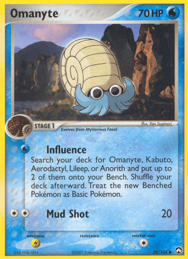 Omanyte (56/108) [EX: Power Keepers] Pokemon Single Pokémon  | Multizone: Comics And Games
