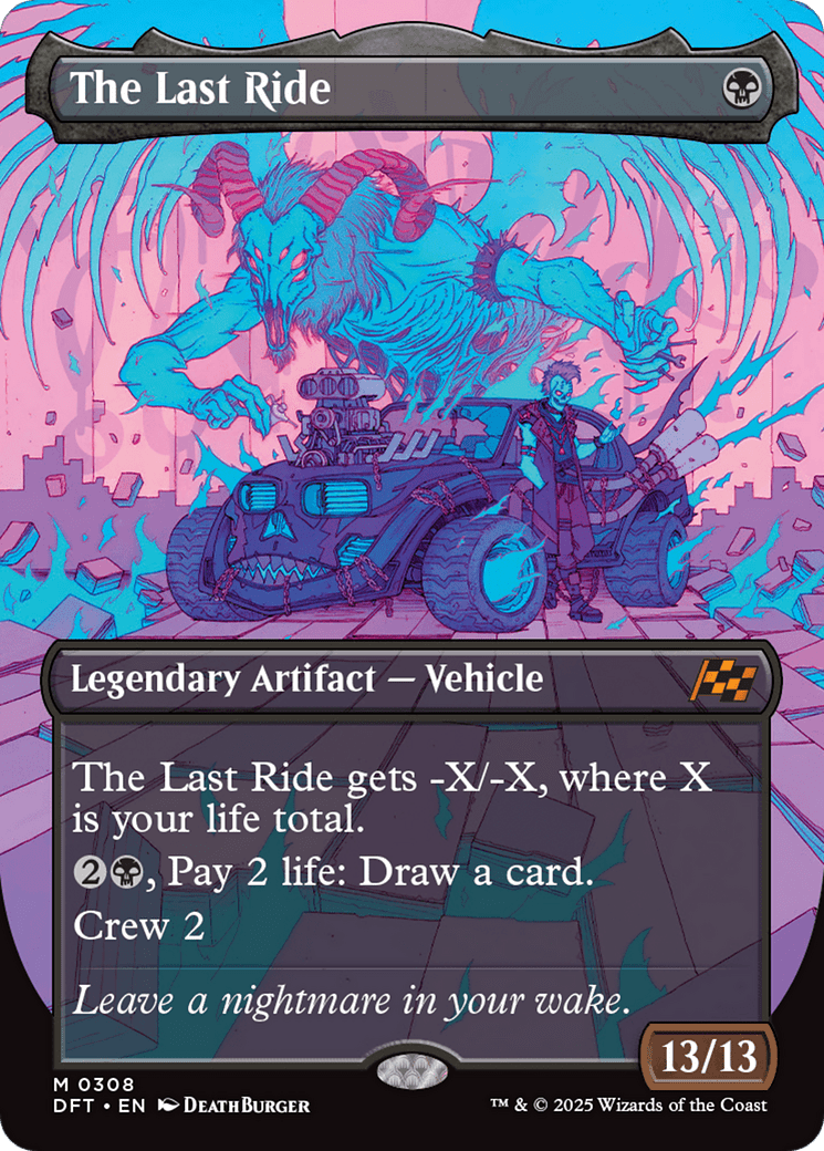 The Last Ride (Borderless) [Aetherdrift] MTG Single Magic: The Gathering  | Multizone: Comics And Games
