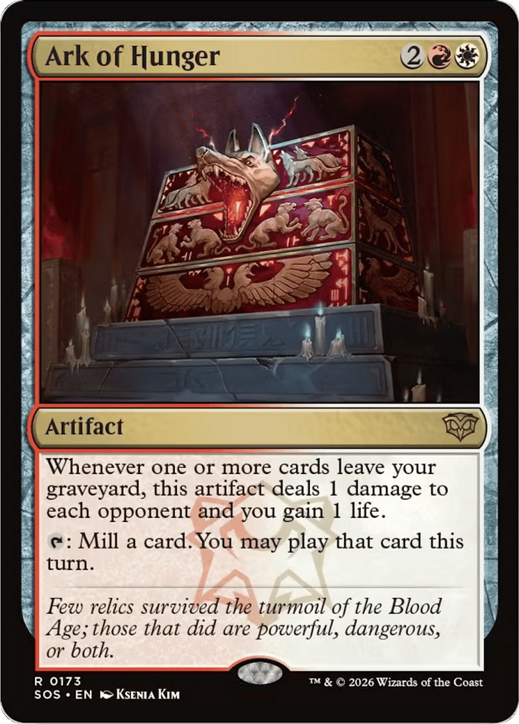 Ark of Hunger [Secrets of Strixhaven] MTG Single Magic: The Gathering  | Multizone: Comics And Games