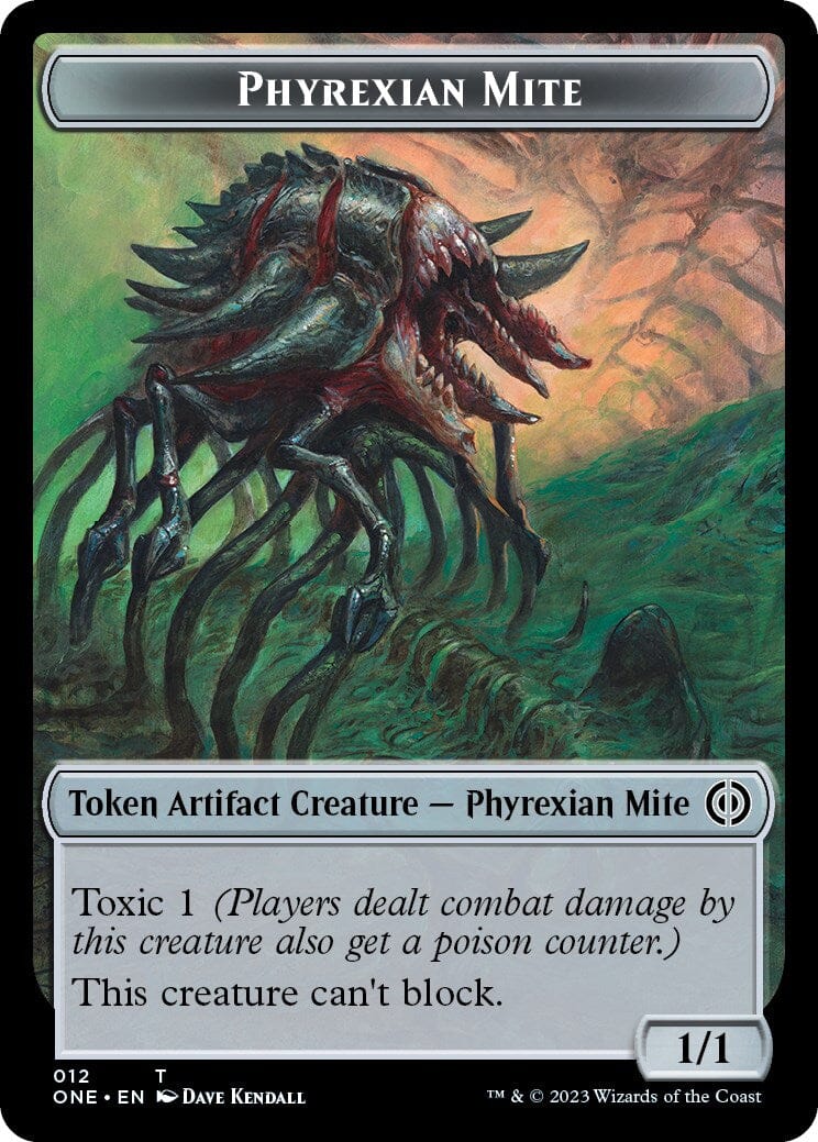 Phyrexian Mite (012) // Phyrexian Beast Double-Sided Token [Phyrexia: All Will Be One Tokens] MTG Single Magic: The Gathering  | Multizone: Comics And Games