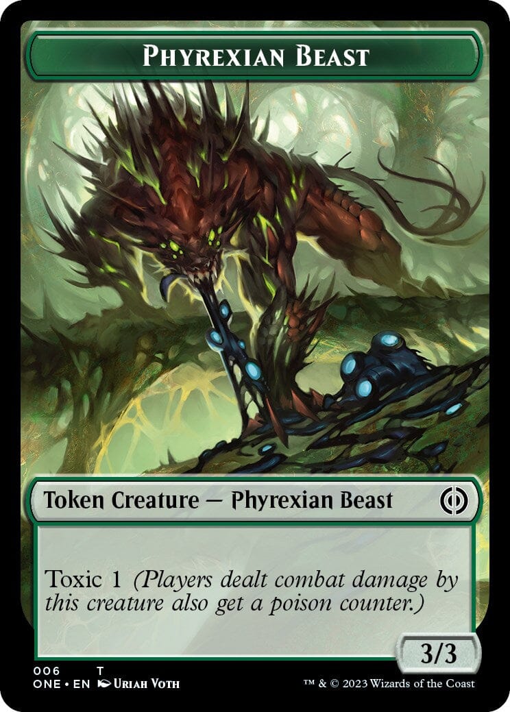 Phyrexian Mite (012) // Phyrexian Beast Double-Sided Token [Phyrexia: All Will Be One Tokens] MTG Single Magic: The Gathering  | Multizone: Comics And Games