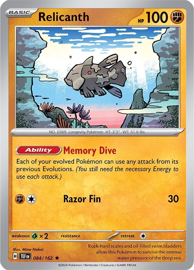 Relicanth (084/162) (Theme Deck Exclusive) [Scarlet & Violet: Temporal Forces] Pokemon Single Pokémon  | Multizone: Comics And Games