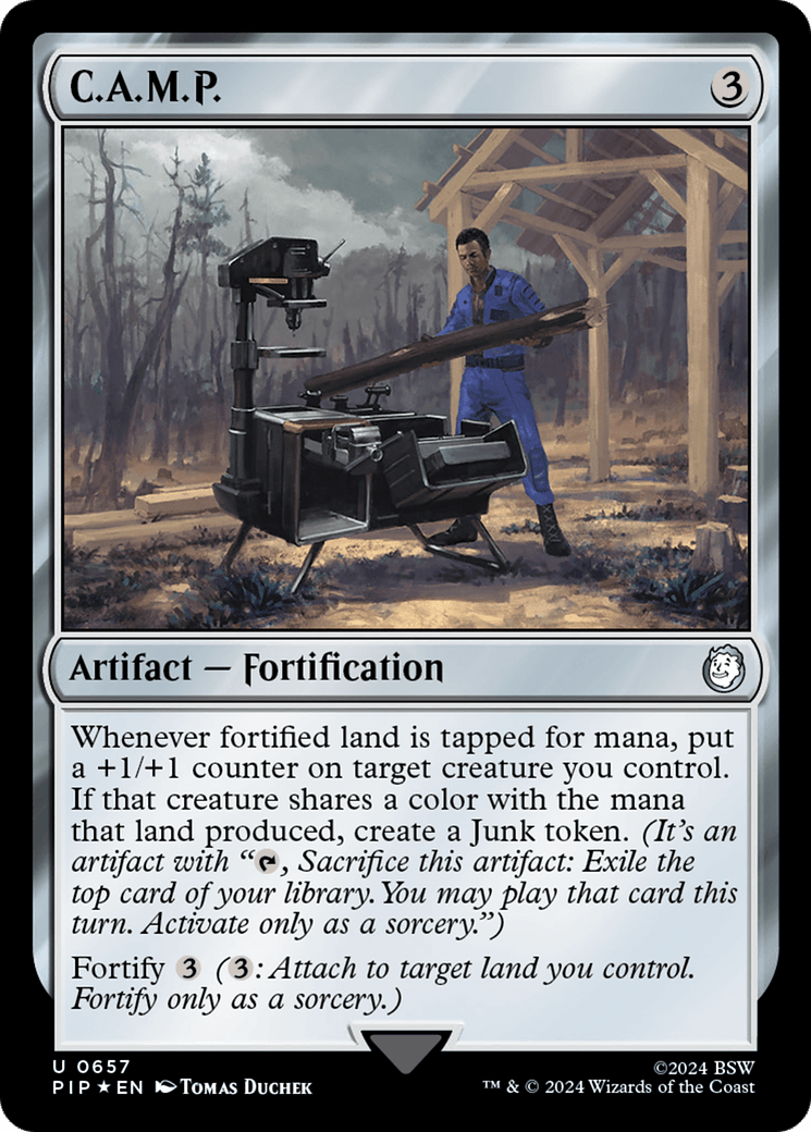 C.A.M.P. (Surge Foil) [Fallout] MTG Single Magic: The Gathering  | Multizone: Comics And Games