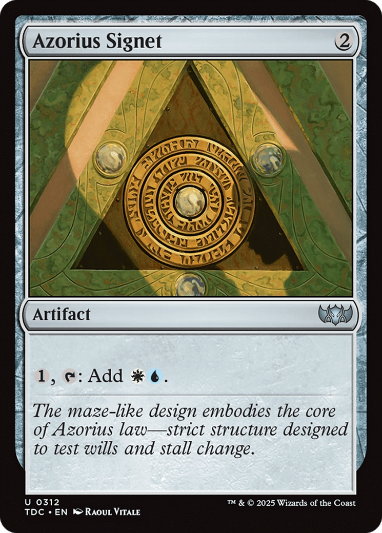 Azorius Signet [Tarkir: Dragonstorm Commander] MTG Single Magic: The Gathering  | Multizone: Comics And Games