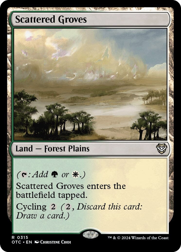 Scattered Groves [Outlaws of Thunder Junction Commander] MTG Single Magic: The Gathering  | Multizone: Comics And Games