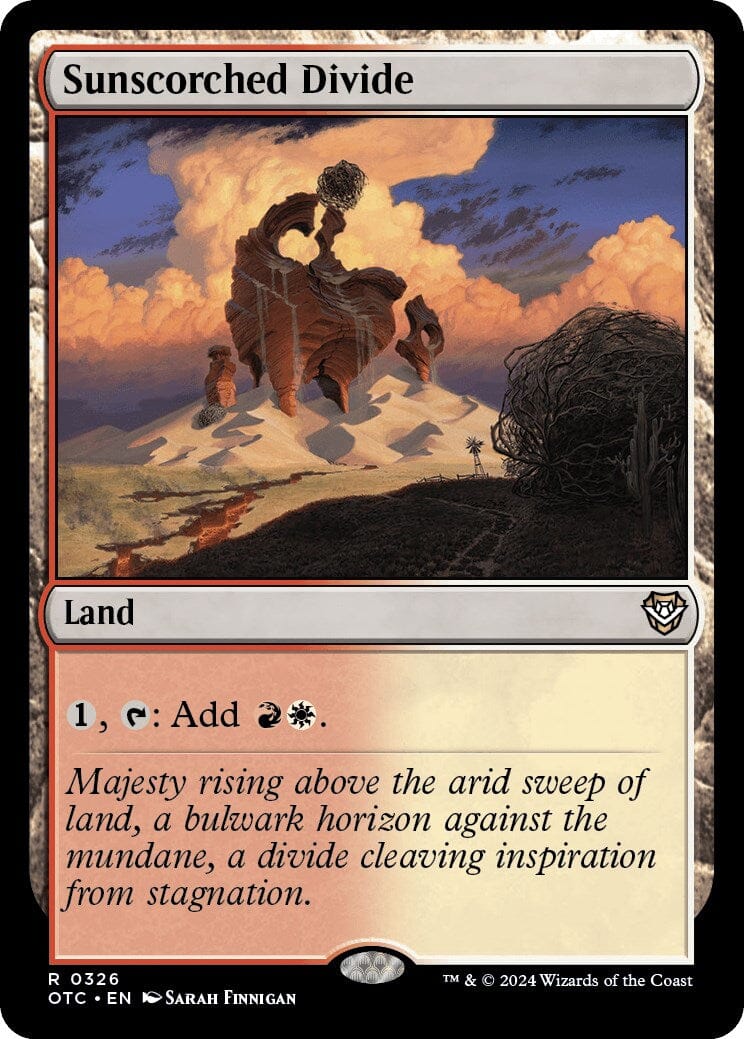 Sunscorched Divide [Outlaws of Thunder Junction Commander] MTG Single Magic: The Gathering  | Multizone: Comics And Games