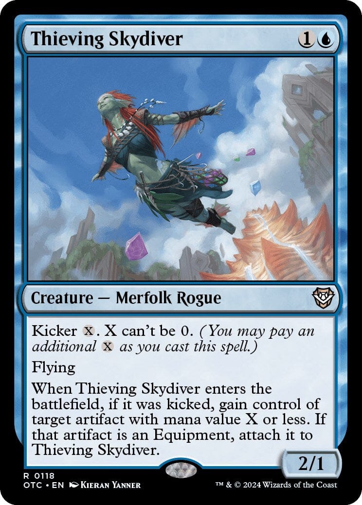 Thieving Skydiver [Outlaws of Thunder Junction Commander] MTG Single Magic: The Gathering  | Multizone: Comics And Games