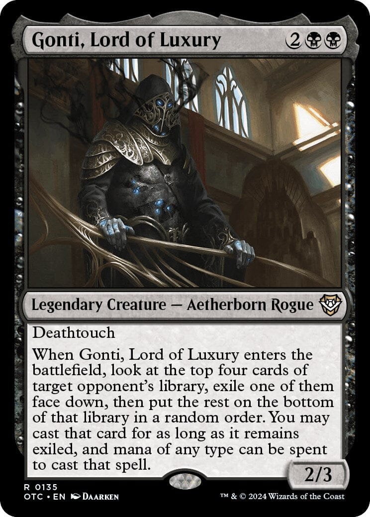 Gonti, Lord of Luxury [Outlaws of Thunder Junction Commander] MTG Single Magic: The Gathering  | Multizone: Comics And Games