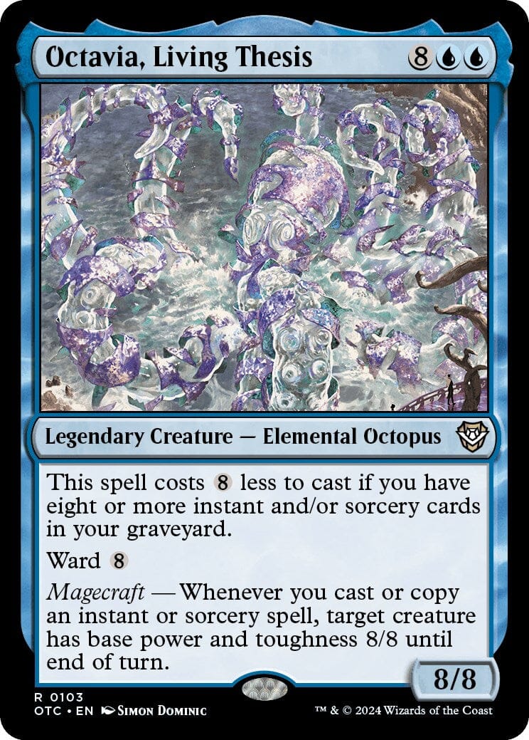 Octavia, Living Thesis [Outlaws of Thunder Junction Commander] MTG Single Magic: The Gathering  | Multizone: Comics And Games