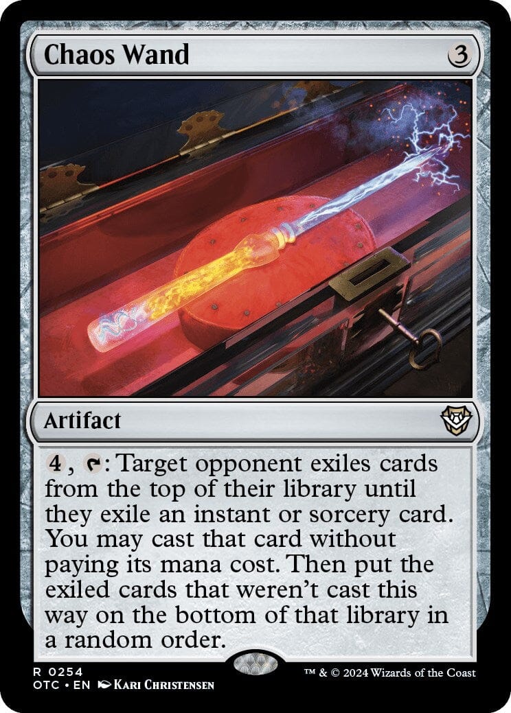 Chaos Wand [Outlaws of Thunder Junction Commander] MTG Single Magic: The Gathering  | Multizone: Comics And Games