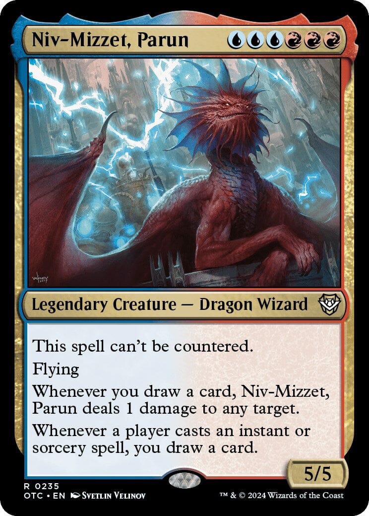 Niv-Mizzet, Parun [Outlaws of Thunder Junction Commander] MTG Single Magic: The Gathering  | Multizone: Comics And Games