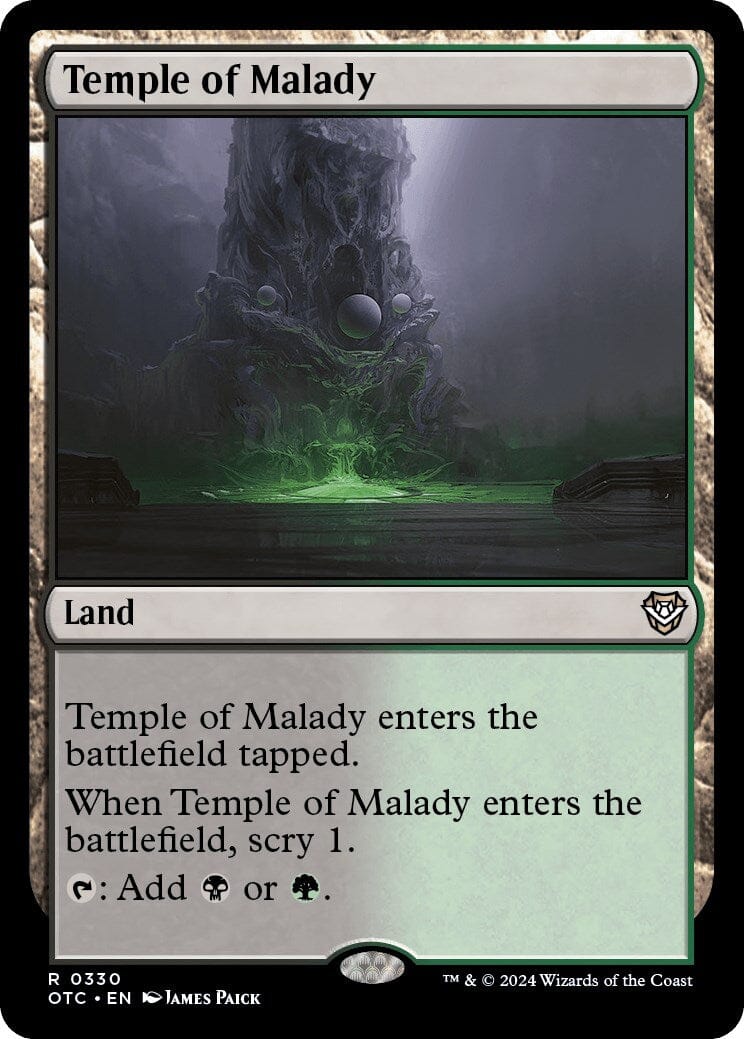 Temple of Malady [Outlaws of Thunder Junction Commander] MTG Single Magic: The Gathering  | Multizone: Comics And Games