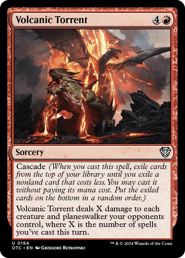 Volcanic Torrent [Outlaws of Thunder Junction Commander] MTG Single Magic: The Gathering  | Multizone: Comics And Games