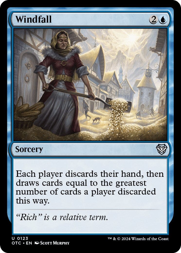 Windfall [Outlaws of Thunder Junction Commander] MTG Single Magic: The Gathering  | Multizone: Comics And Games