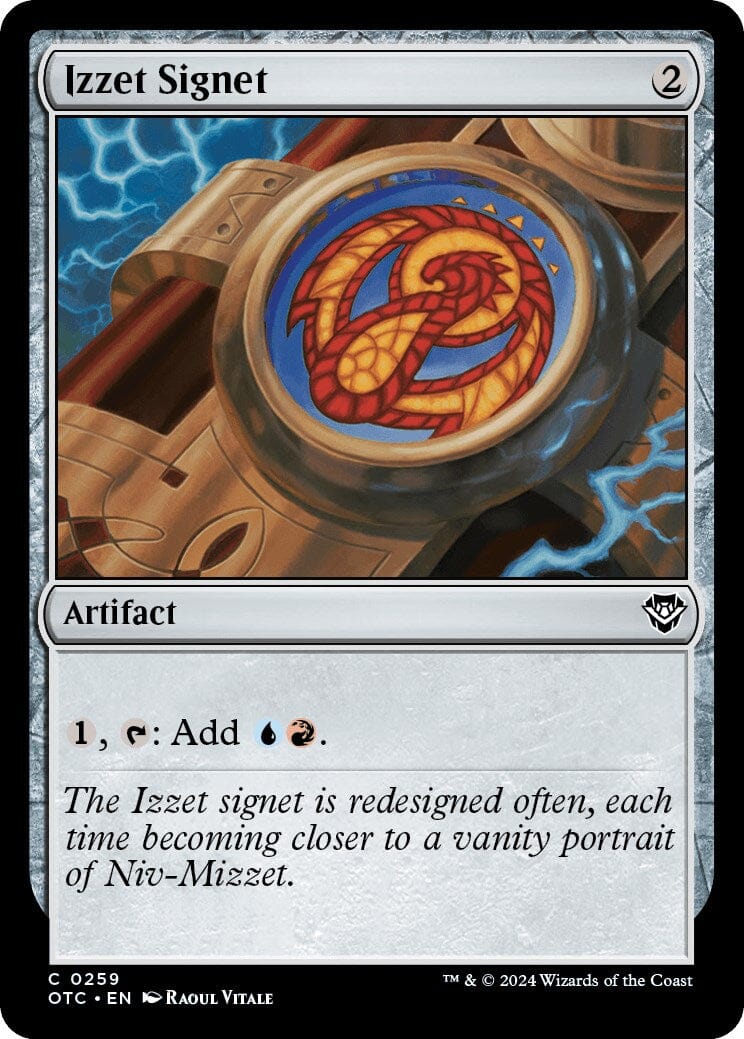 Izzet Signet [Outlaws of Thunder Junction Commander] MTG Single Magic: The Gathering  | Multizone: Comics And Games