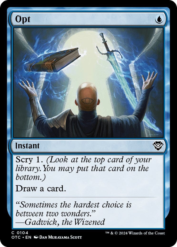 Opt [Outlaws of Thunder Junction Commander] MTG Single Magic: The Gathering  | Multizone: Comics And Games