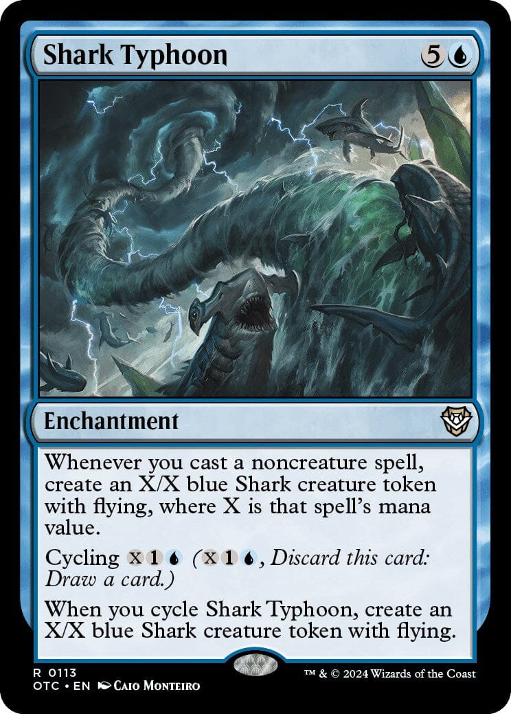 Shark Typhoon [Outlaws of Thunder Junction Commander] MTG Single Magic: The Gathering  | Multizone: Comics And Games