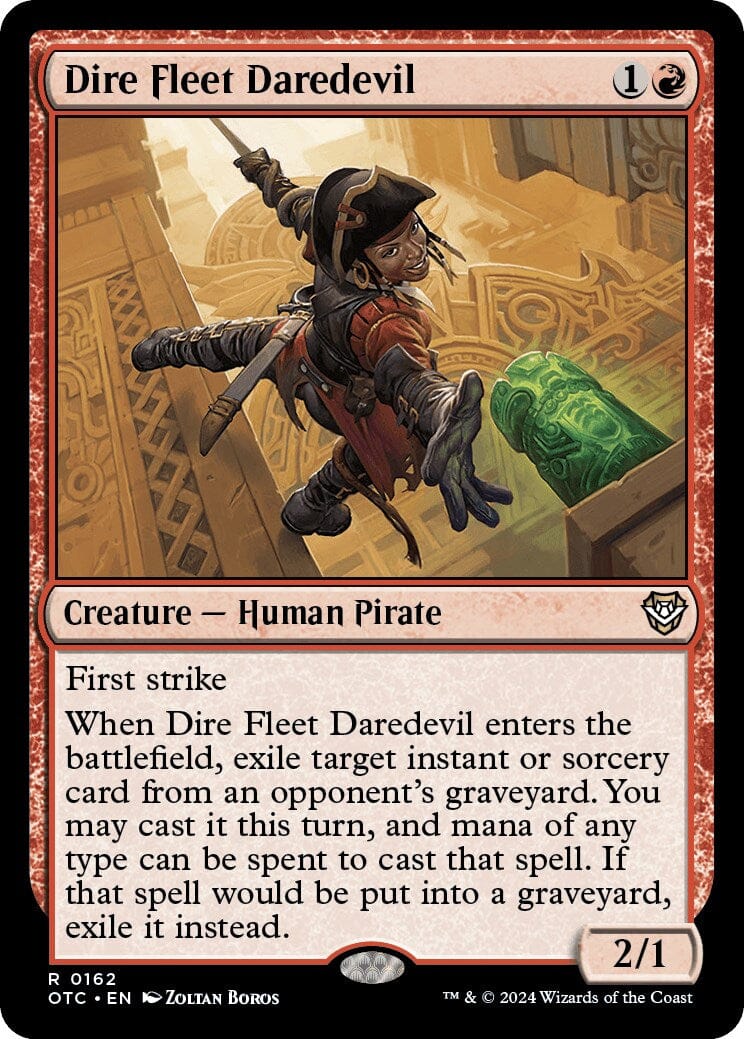 Dire Fleet Daredevil [Outlaws of Thunder Junction Commander] MTG Single Magic: The Gathering  | Multizone: Comics And Games