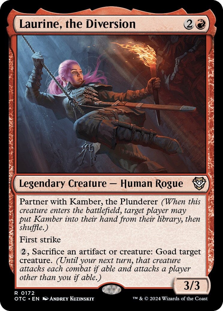 Laurine, the Diversion [Outlaws of Thunder Junction Commander] MTG Single Magic: The Gathering  | Multizone: Comics And Games