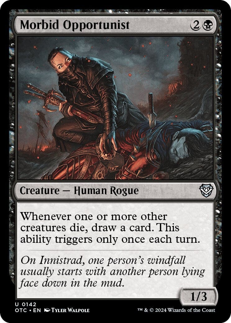 Morbid Opportunist [Outlaws of Thunder Junction Commander] MTG Single Magic: The Gathering  | Multizone: Comics And Games