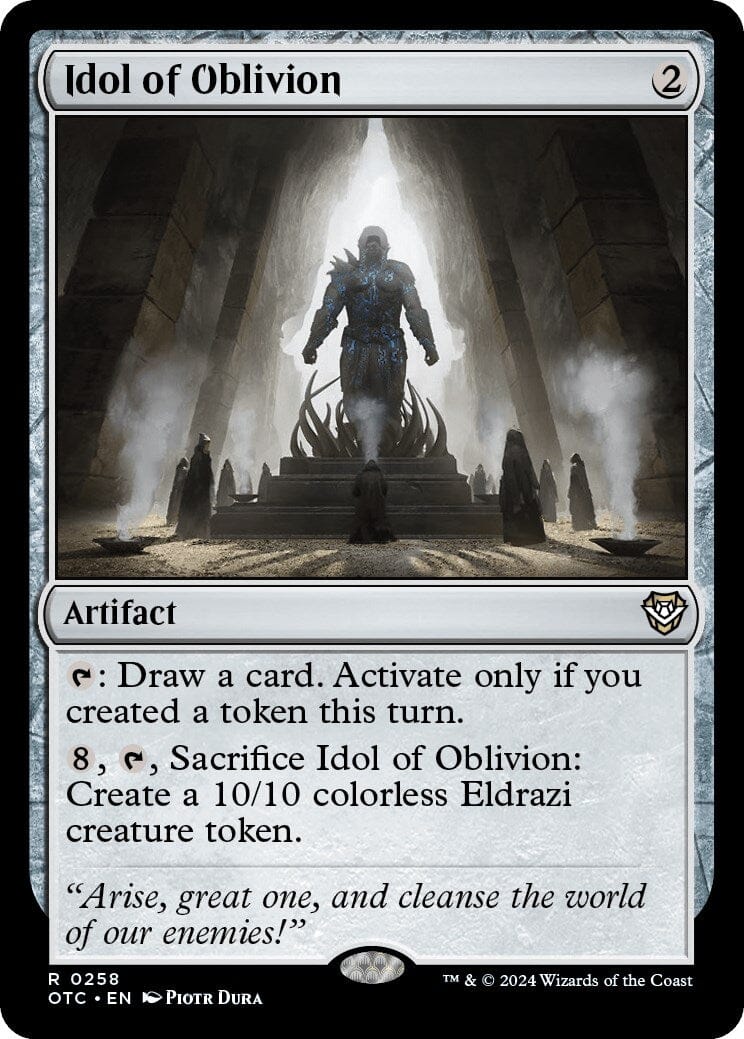Idol of Oblivion [Outlaws of Thunder Junction Commander] MTG Single Magic: The Gathering  | Multizone: Comics And Games