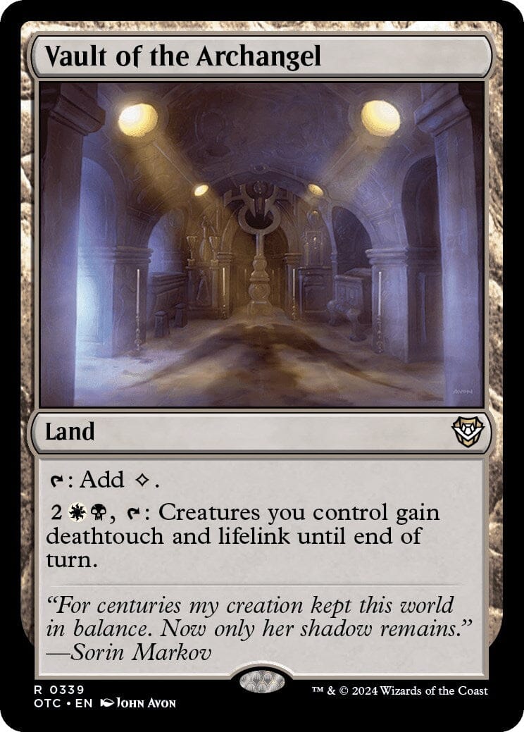 Vault of the Archangel [Outlaws of Thunder Junction Commander] MTG Single Magic: The Gathering  | Multizone: Comics And Games