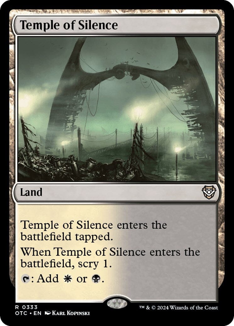 Temple of Silence [Outlaws of Thunder Junction Commander] MTG Single Magic: The Gathering  | Multizone: Comics And Games