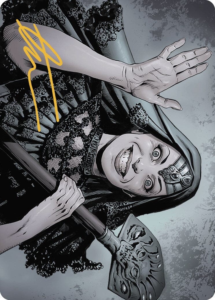 Gisa, the Hellraiser Art Card (Gold-Stamped Signature) [Outlaws of Thunder Junction Art Series] MTG Single Magic: The Gathering  | Multizone: Comics And Games